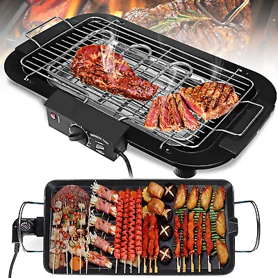 £18.80 • Buy Electric Teppanyaki Table Grill Griddle BBQ Hot Plate Barbecue Party Smokeless