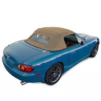 Miata Convertible Top 1990-2005 Light Tan Cabrio Non-Zip Heated Glass Window • $404.10