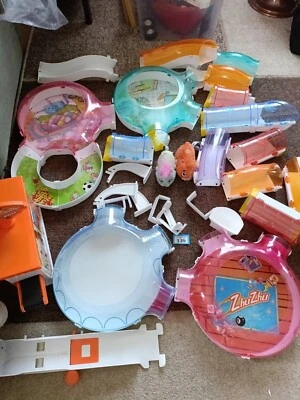 £28.99 • Buy Huge Zhu Zhu Pets Collection 2x Hamsters5 Rooms, Corridors,, End Blocks For Room