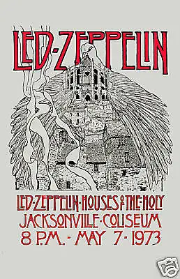 $15 • Buy Heavy Metal:  Led Zeppelin Houses Of Holy Florida Concert Poster 1973  12x18