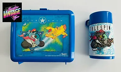 Disney Talespin Plastic Lunchbox By Aladdin With Thermos Vintage • $110