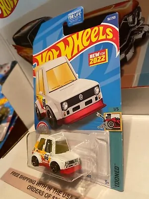 2022 Hot Wheels #10 White Tooned Volkswagen Golf MK1 Tooned 1/5 10/250 • $1.99