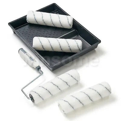 Harris 4 Sleeve 9  Seriously Good Walls & Ceiling Paint Roller Tray Set Emulsion • £11.29
