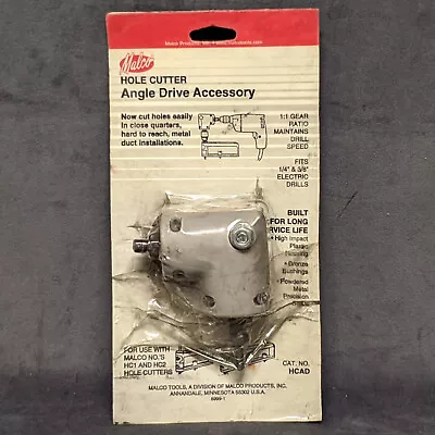 ~Discount HVAC~ ML-HCAD - Malco - Hole Cutter Angle Drive Accessory • $24.97