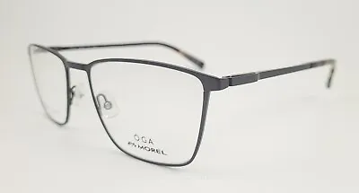 Morel Eyeglasses OGA NEW 10117O  Color MG18 Gunmetal Size 58 Men's Large Square  • $148.79