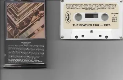 THE BEATLES CASSETTE 1967-1970 Capitol Paper Labels • $14.95