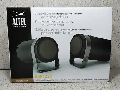 ALTEC Lansing BXR1220 Computer Speakers Desktop PC Laptop Audio Music ADJUSTED • £10