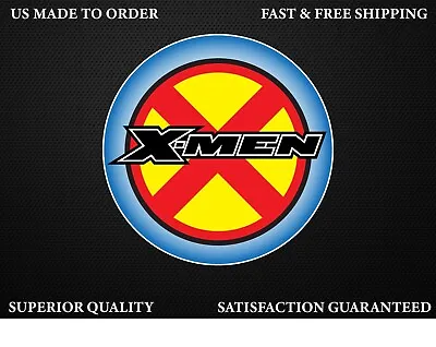 X Men Logo Slogan Cartoon Marvel Car Bumper Sticker Decal Laptop Water Resistant • $4.09