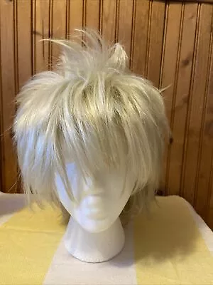 Kingdom Hearts Roxas Short Flip Out Golden Blonde Cosplay Wig • $19