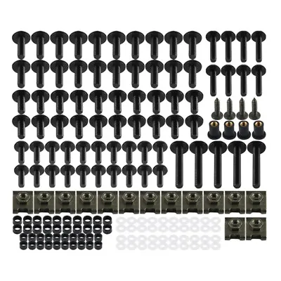 177Pcs Motorcycle Fairing Bolts Bodywork Bumper Panel Fastener Clips Screws Kit • $28.11