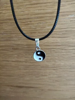 Yin Yang Pendant Necklace Approx 17-19 Inches • £2