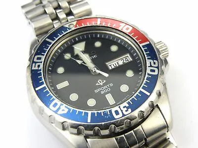 Gents Seiko Kinetic Pepsi Professional Divers Watch 5M43-0A40 - 200m • £249.95