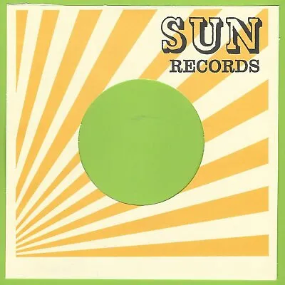 SUN RECORDS (light Orange) - REPRODUCTION RECORD COMPANY SLEEVES - (pack Of 10) • $6.15