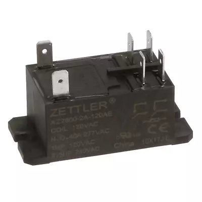 American Zettler AZ2800-2A-120AE Relay Power Miniature 40A DPST 120 VAC 2 Form A • $10