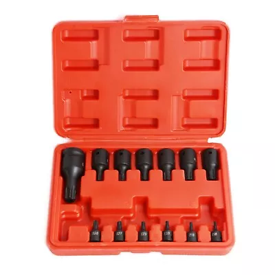 13PCS 1/4  3/8  1/2  Drive Torx Impact Socket | Star Bit Wrench Pro Tool Set • $26.58