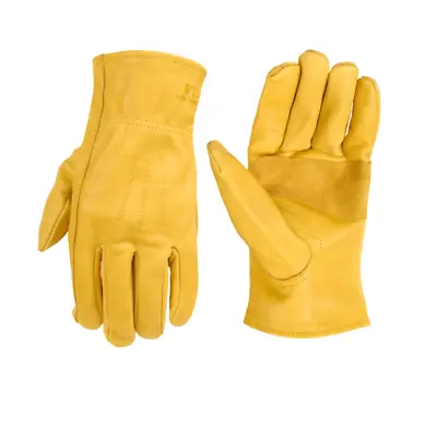 6 Paris Wells Lamont Men's Leather Work Gloves 100% Cowhide Leather • $55.98