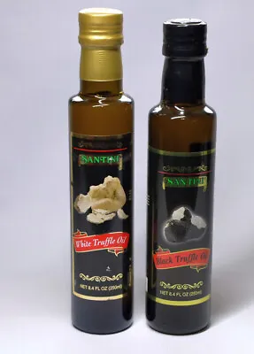 Truffle Oil Santini Black And White  8.45 Oz From Italy And Spain BB June 2023 • $29.99