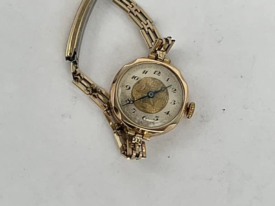 £34 • Buy A Good 1920’s 9ct Gold Ladies Wristwatch, Hallmarked 1929 With A Dennison Case