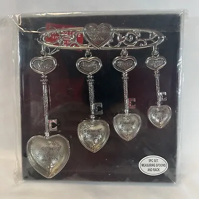 New GANZ 5 Piece Measuring Spoon Set “Keys To Love” • $24.95