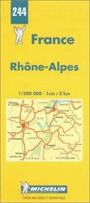 Michelin Map 244 Rhone Alpes By Michelin Travel Publications Sheet Map Folded • £3.49