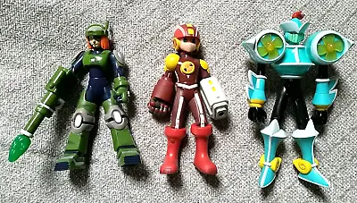 Mattel - Megaman NT Warrior - Figures X3 - HEATGUTS WINDBLOWERMAN SEARCHMAN • £22.99