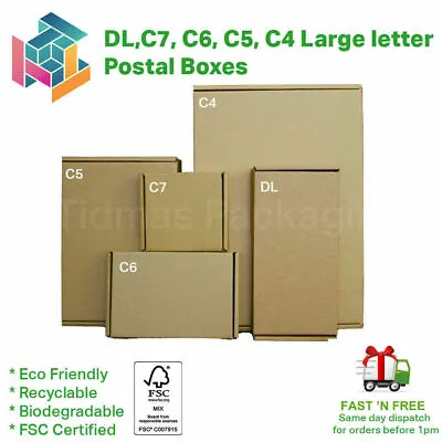 Brown Royal Mail PIP Large Letter Postal Boxes C4 C5 C6 C7 And DL Plus Deep • £358.80