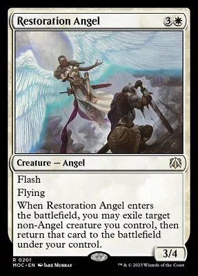 X1 Restoration Angel R MTG Commander: March Of The Machine M/NM English • $0.99