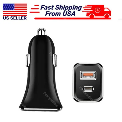 2 Port Fast Charging Car Charger Adapter For IPhone 14 13 12 11 Samsung • $3.98
