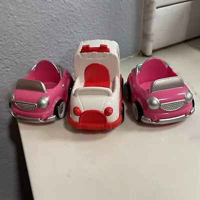 Disney Mickey Mouse Clubhouse Cars Lot Of 3 Minnie Pink & ￼ Ambulance 2009 • $6