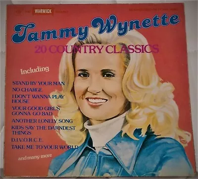 Tammy Wynette 20 Country Classics 12  Vinyl LP. Condition VG+ • £9.99