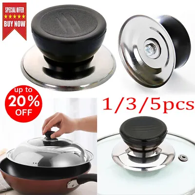 1-5x Replacement Knob Handle For Glass Lid Pot Pan Cover Cookware Kitchen Tool • £2.48