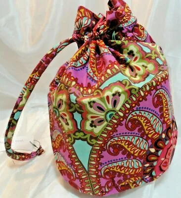 Vera Bradley's DITTY BAG In RESORT MEDALLION Pattern Laundry Bag Shoe Bag NWT • $27.99