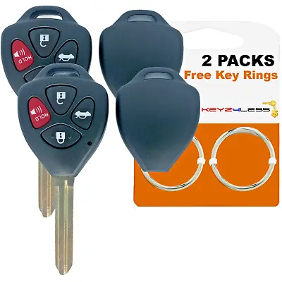 2 For 2011 2012 2013 2014 2015 Toyota Venza Remote Shell Case Car Key Fob Cover • $9.95