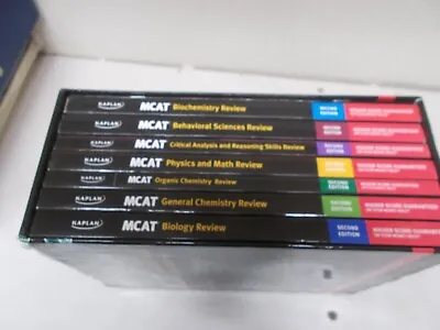 % Kaplan MCAT Complete 7-book Subject Review: Second Edition (Great Condition) • $49.99