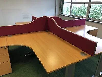 £35 • Buy Pink Wave  Screens Partition Desk Dividers Office Furniture