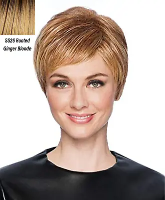 $112.49 • Buy Hairdo Feather Cut Short Layered Pixie Wig SS25 Rooted Ginger Blonde Hairuwear