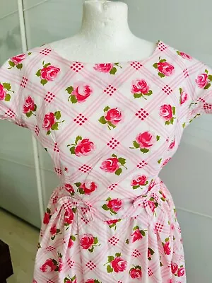 Rare Horrockses Original Vintage Rose Patterned 50s Dress • £85
