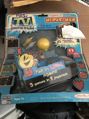 NAMCO TV 5 GAME Ms.PACMAN PLUG AND PLAY - RARE • £68.85