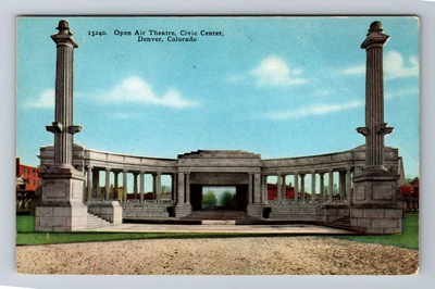 $11.99 • Buy Denver CO- Colorado, Open Air Theatre, Civic Center, Antique, Vintage Postcard