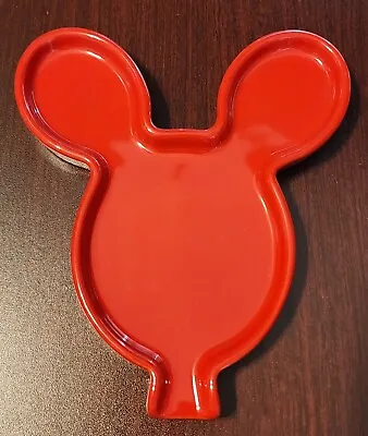 Disney Parks Exclusive Mickey Mouse Wares Red Balloon Ceramic Kitchen Spoon Rest • $22.99