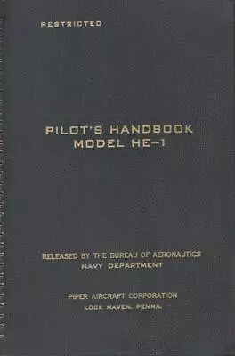 Wwii Piper Aircraft Co He-1 Ambulance Cub Pilots Flight Manual Handbook-rare-cd • $19.99