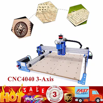 3-Axis 4040 Wood Carving Milling CNC Router Engraver Engraving Cutting Machine! • $375.25