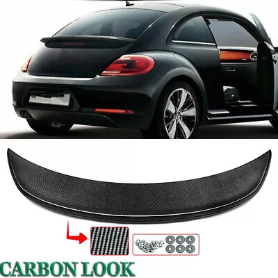 Carbon Color Factory Style Rear Trunk Spoiler For Volkswagen VW Beetle 2012-19 • $73.99