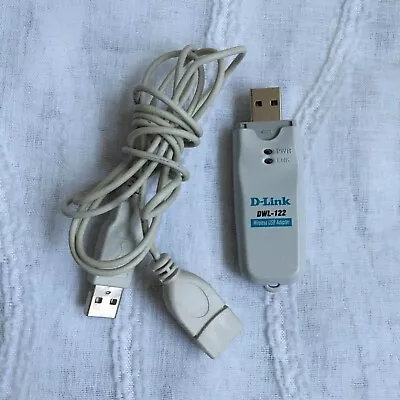 TESTED D-Link DWL-122 Wireless USB Bluetooth Adapter + Extension Cable WORKS • $9.95