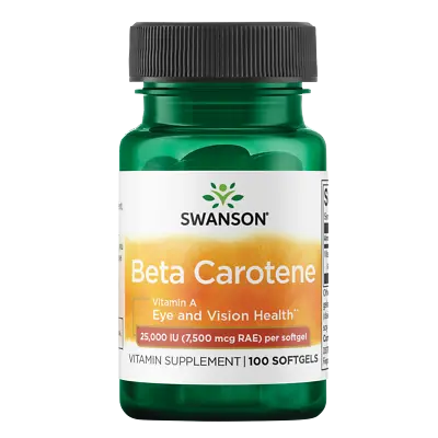 Swanson Beta-Carotene Supplement 100 Softgels • $9.68