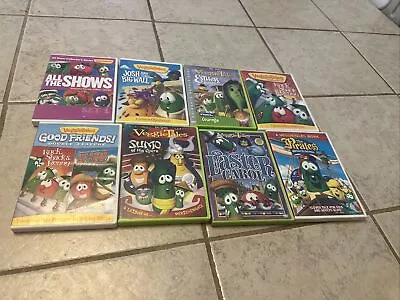 Veggie Tales DVD Lot Of 8 DVDS (14 Shows) Terrific Condition!! • $39.95