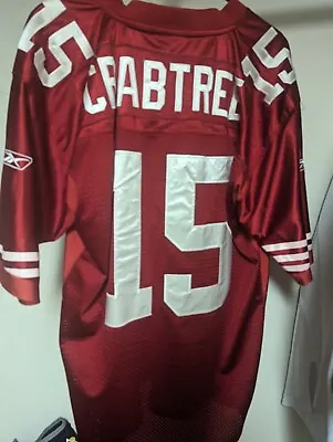 Michael Crabtree #15 San Francisco 49ers Reebok Football Jersey Size 52 RED NFL • $47