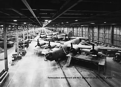 B-24 Liberator Factory PHOTO Bomber World War 2 Bomber San Diego Calif 1944 • $5.68