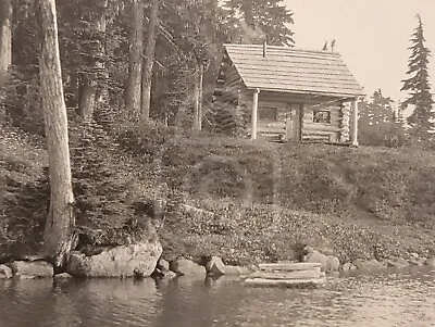 Early Photo Of Mystic Lake. Mt Rainier Washington. C 1920 Rainier National Park • $44.95