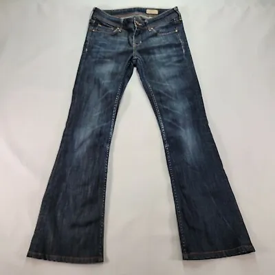£16.65 • Buy H&M Star Womens Jeans Size 27 Blue Denim Low Rise Classic Western Modern Bootcut